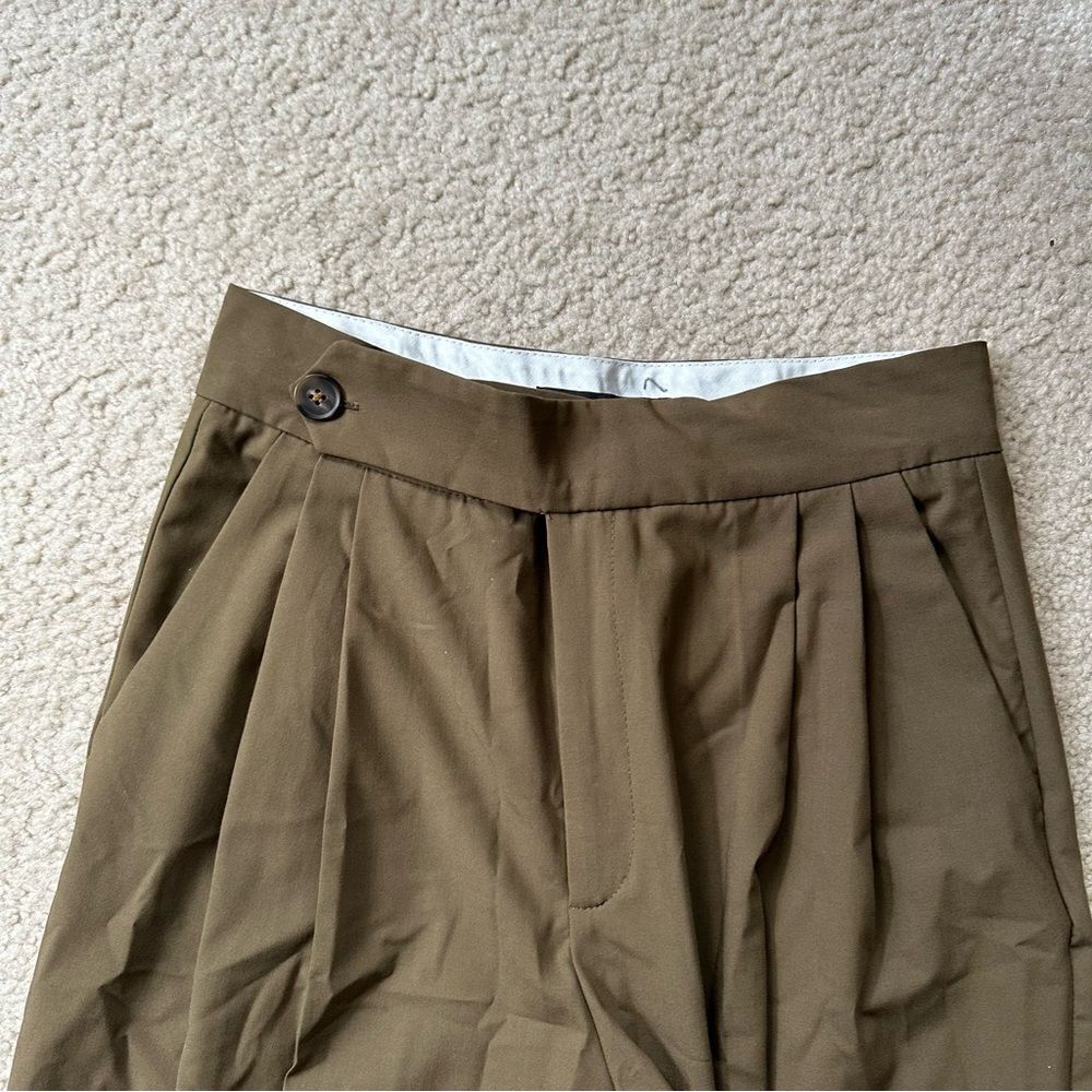 Zara dark Tan/ slightly Green slouchy trousers - Picture 14 of 16
